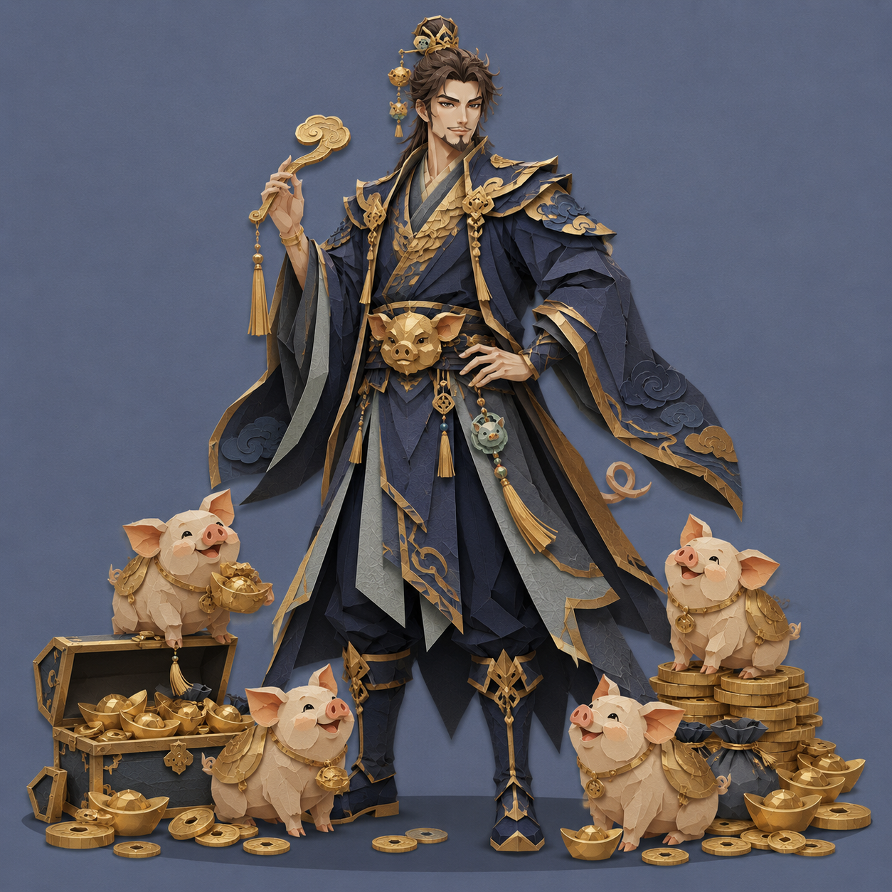 室火豬 人物圖