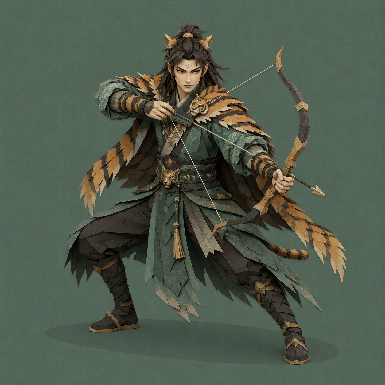 尾火虎 人物圖